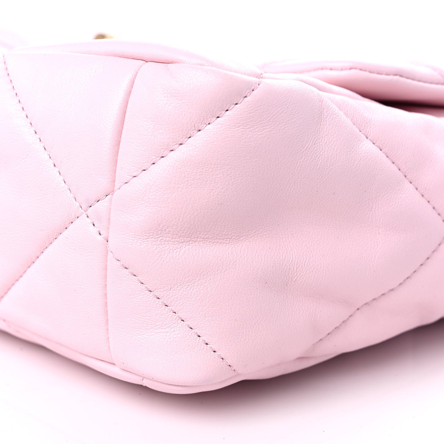 Lambskin Quilted Large Chanel 19 Flap Light Pink
