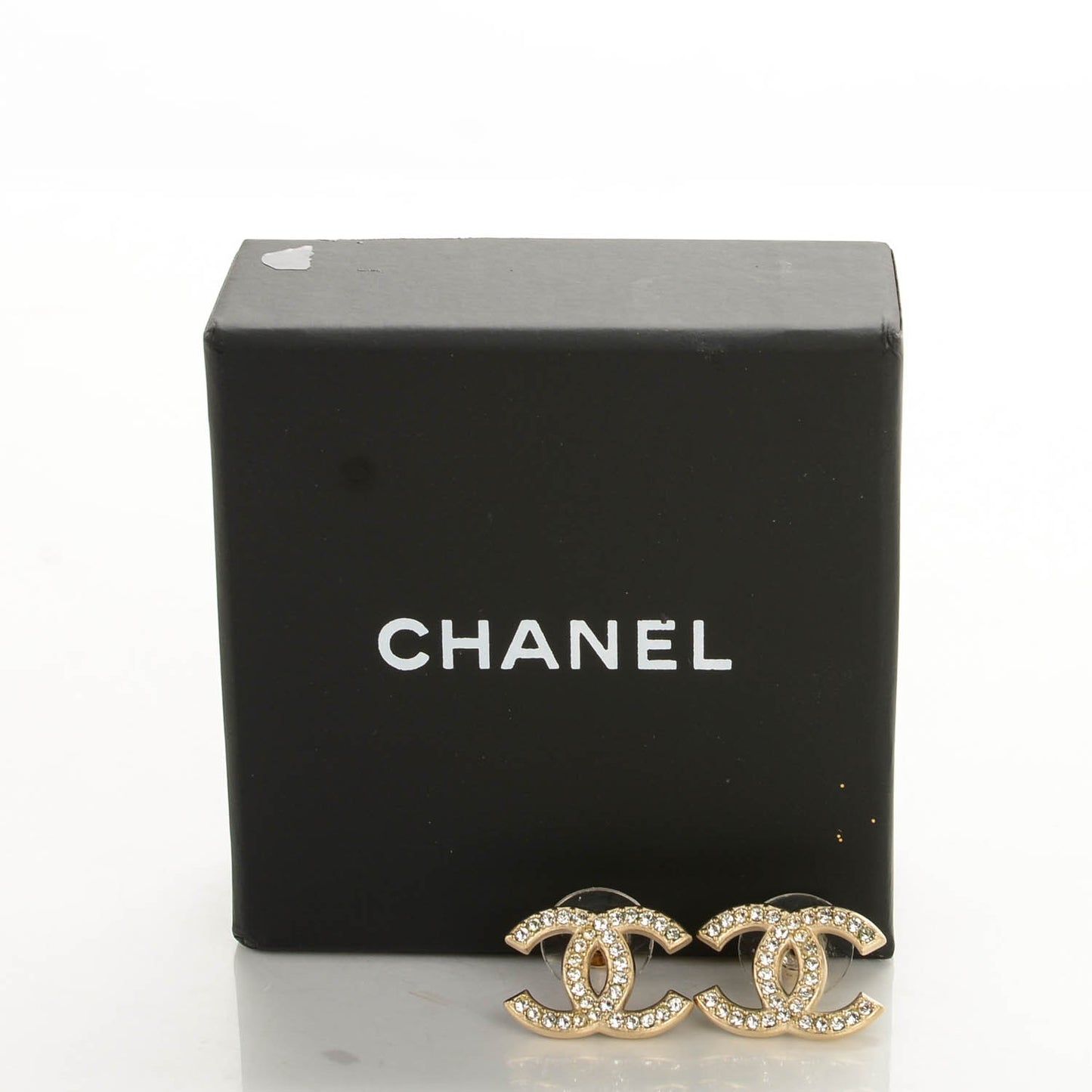 Crystal CC Earrings Gold