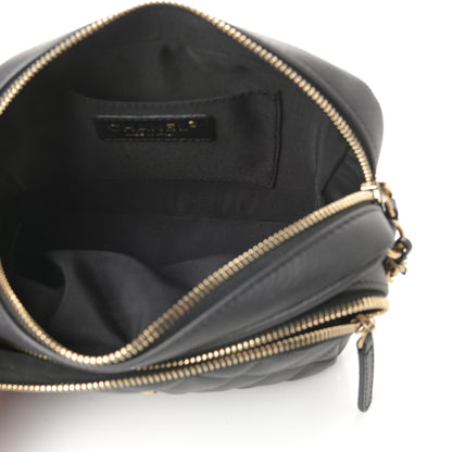 Chanel Calfskin Quilted Day Trips Camera Case Black 5 of 11