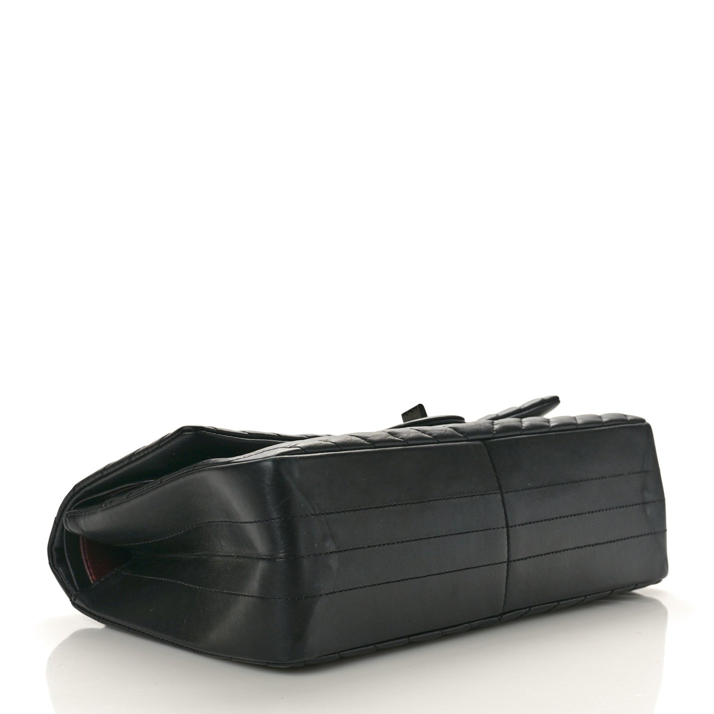 Aged Calfskin Chevron Quilted 2.55 Reissue 226 So Black