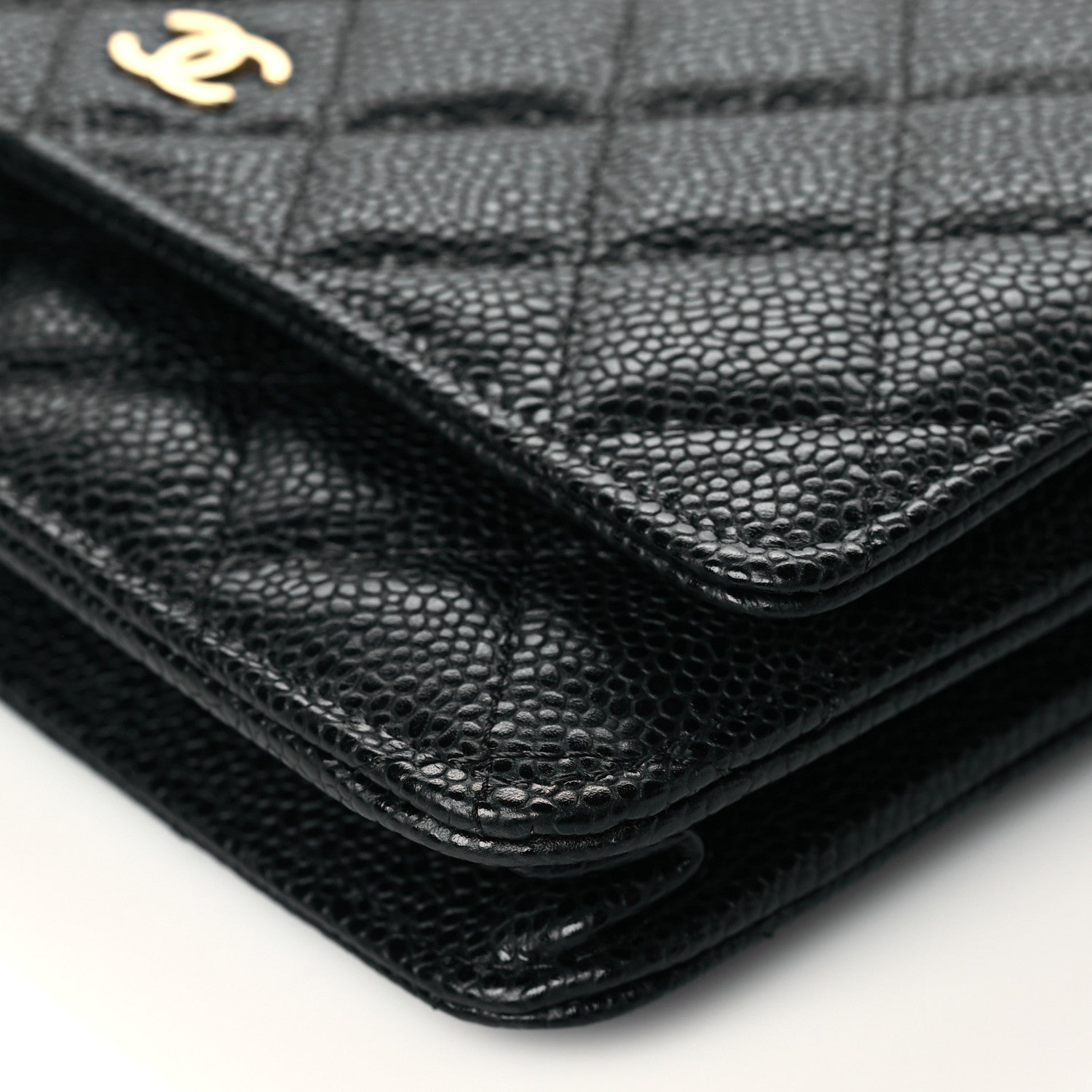 Chanel Caviar Quilted Wallet On Chain WOC Black 11 of 12