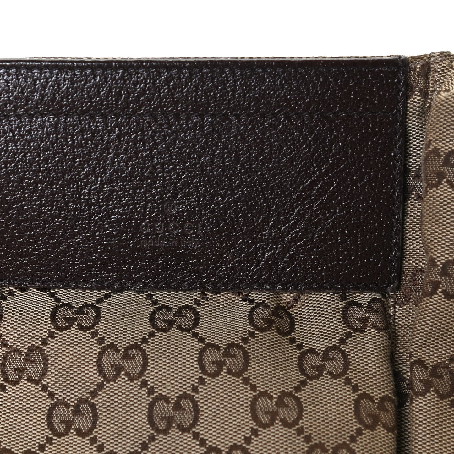 GG Monogram Web Double Pocket Belt Bag Dark Brown