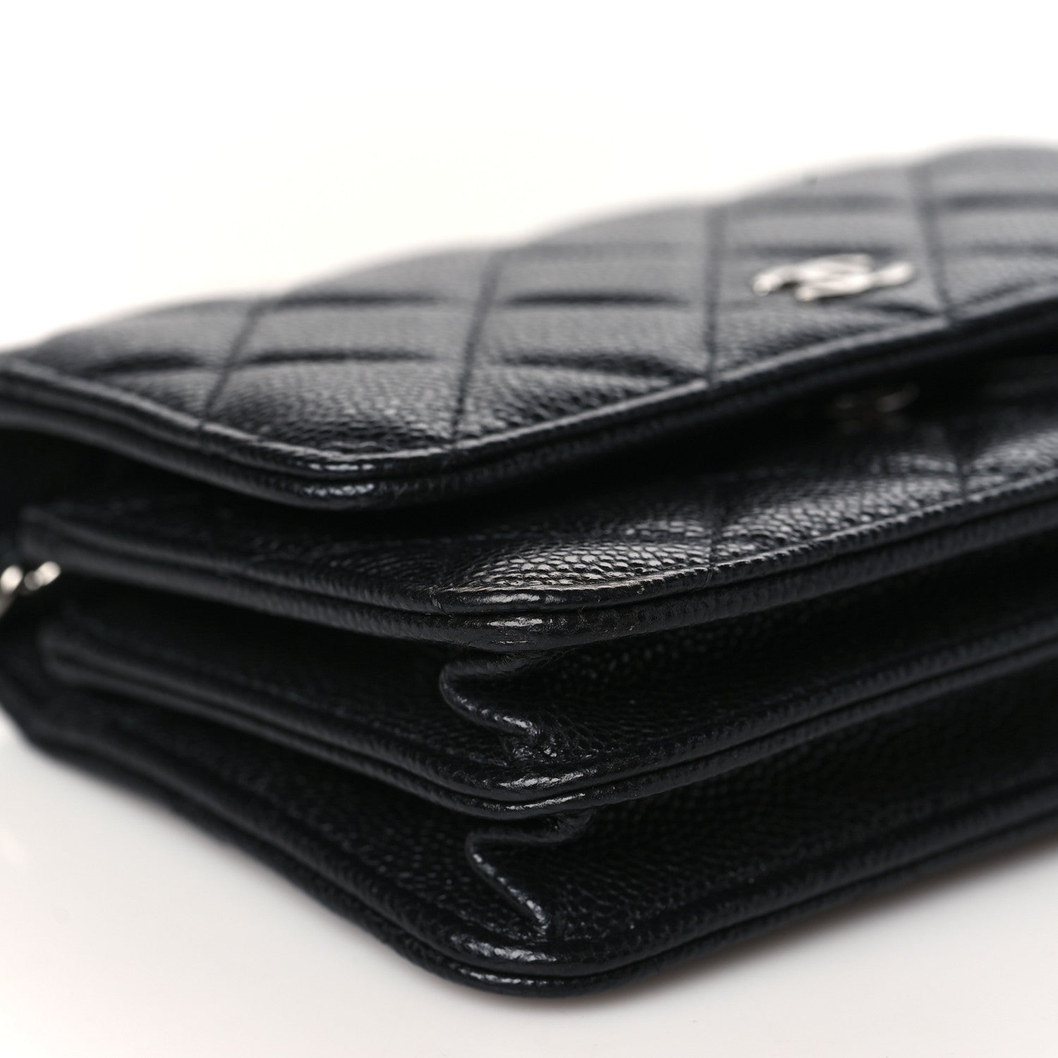 Chanel Caviar Quilted Mini Wallet On Chain WOC Black 8 of 10