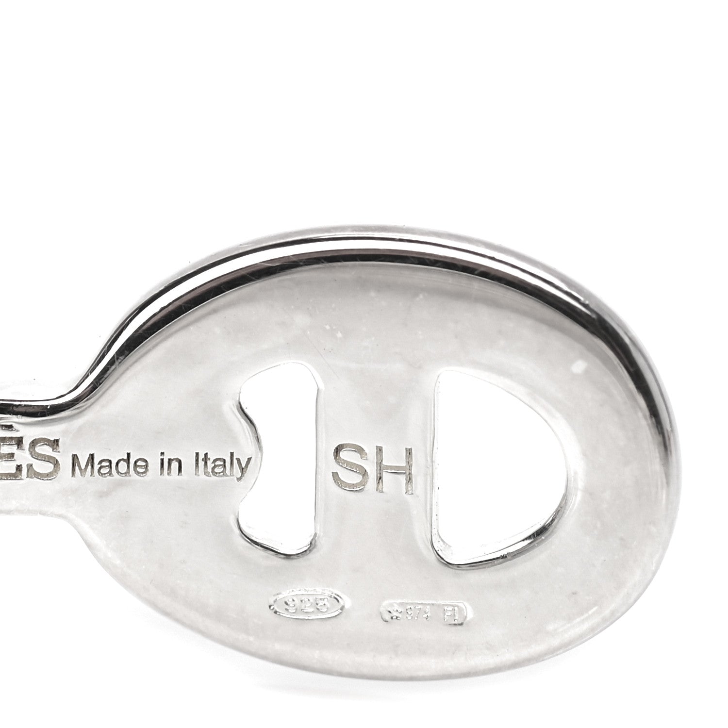 Hermes Sterling Silver MM Chaine d'Ancre Enchainee Cuff Bracelet SH 4 of 5