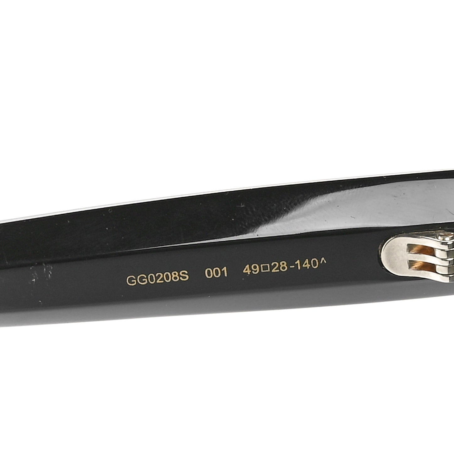 Acetate Crystal Star Round Frame Sunglasses GG0208S Black