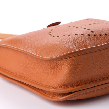 Hermes Taurillon Clemence Evelyne II PM Orange 6 of 11