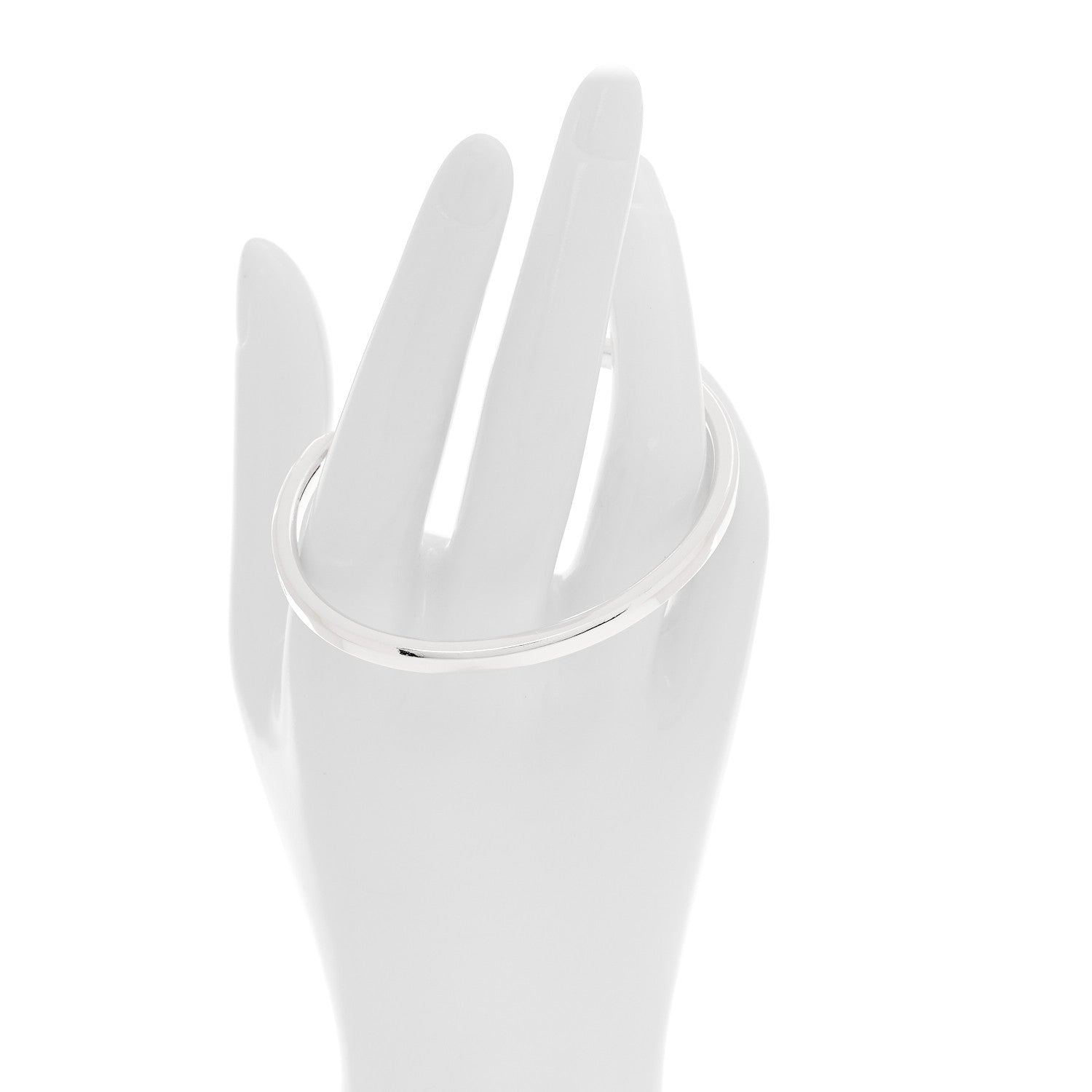 Tiffany Sterling Silver Narrow Makers Cuff Bracelet 2 of 6