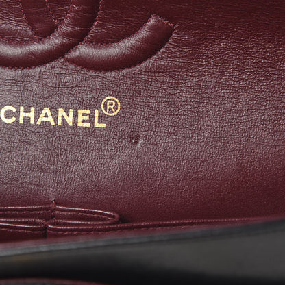 Chanel Lambskin Quilted Medium Double Flap Black 12 of 17