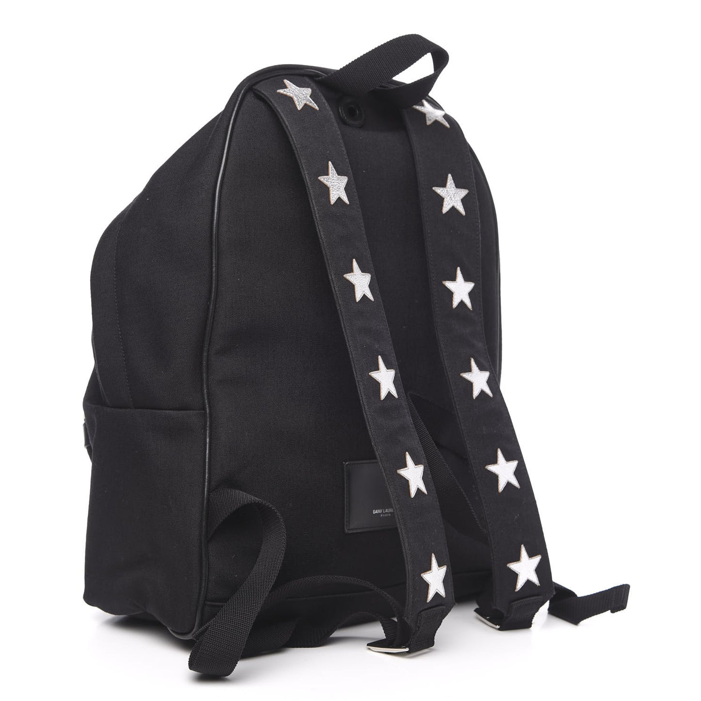 Canvas Stars Print Hunting Backpack Black Silver