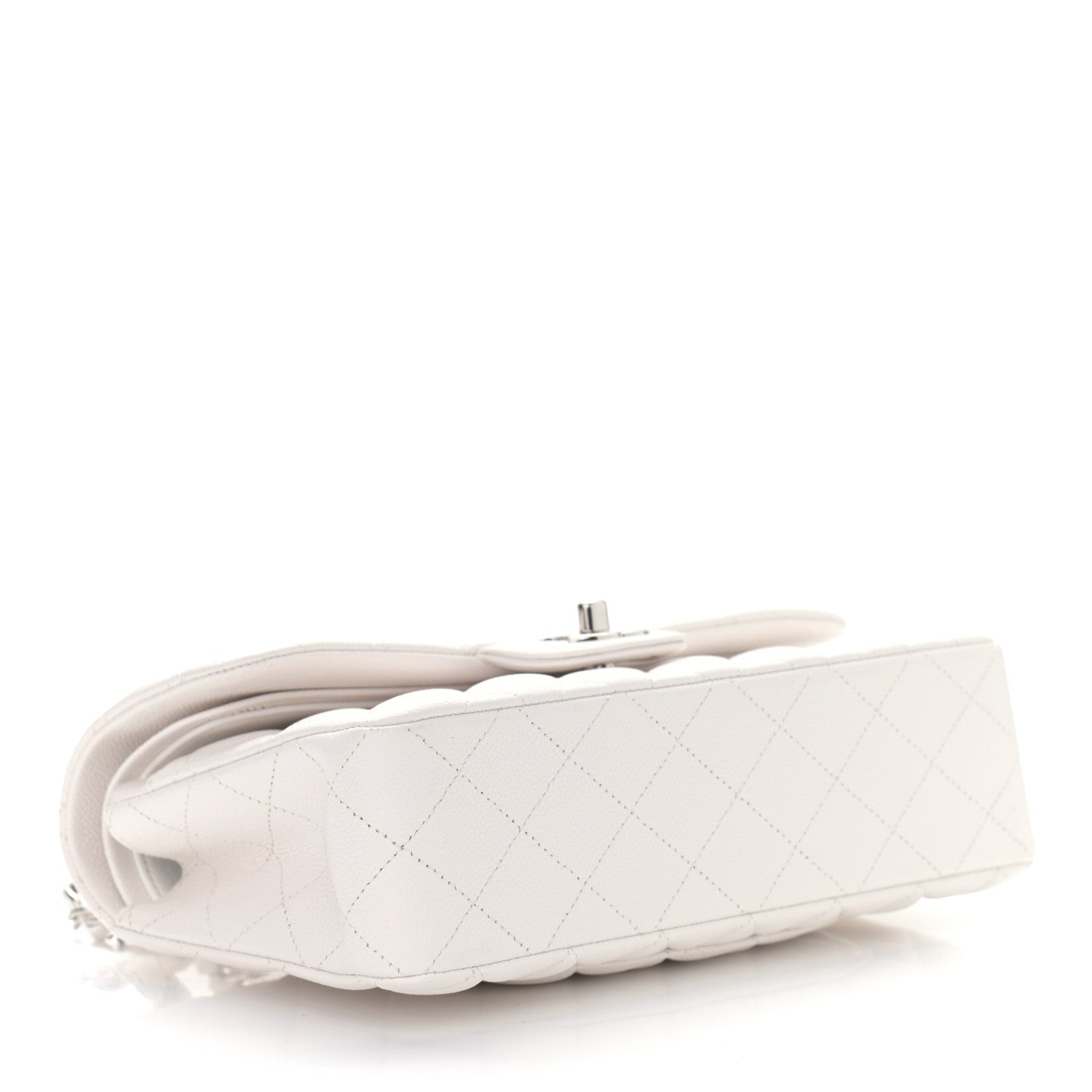 Chanel Caviar Quilted Small Double Flap White 4 of 9