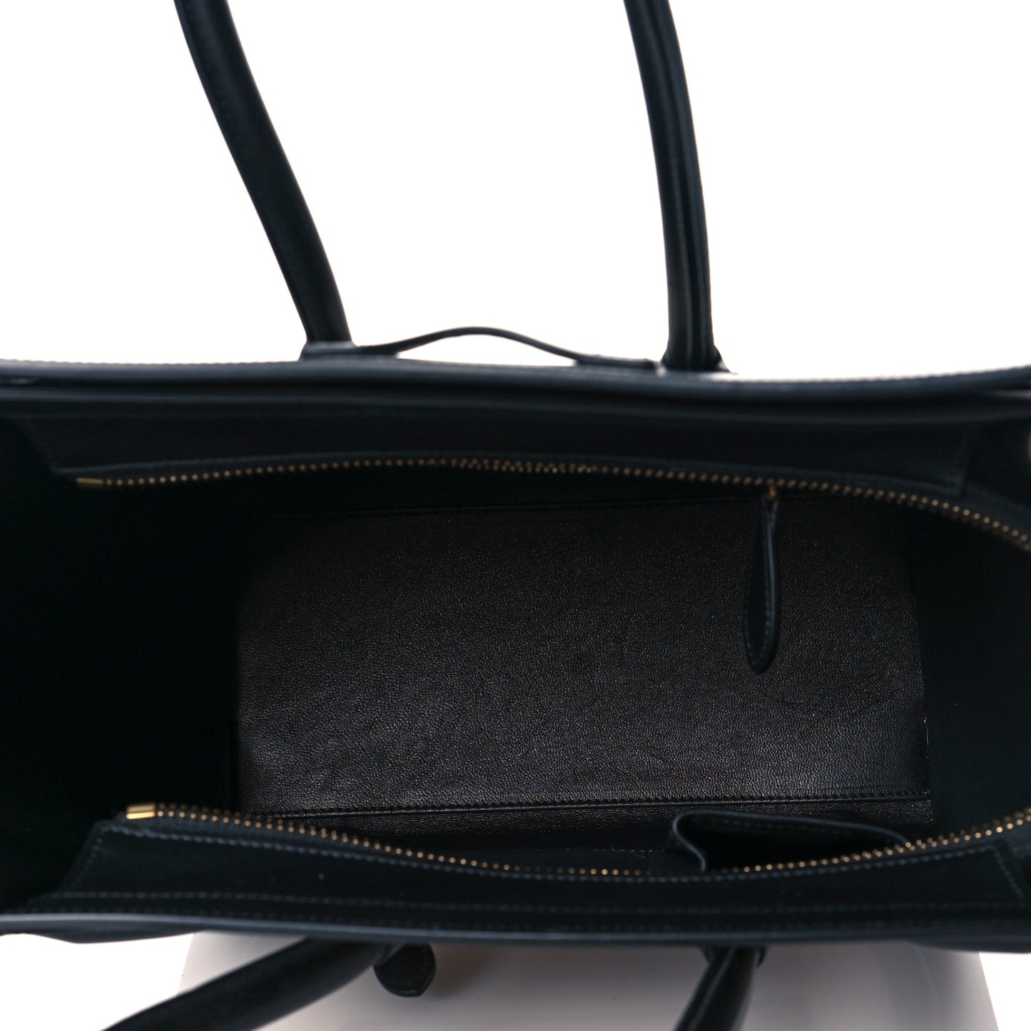 Baby Grained Calfskin Tri-Color Micro Luggage White