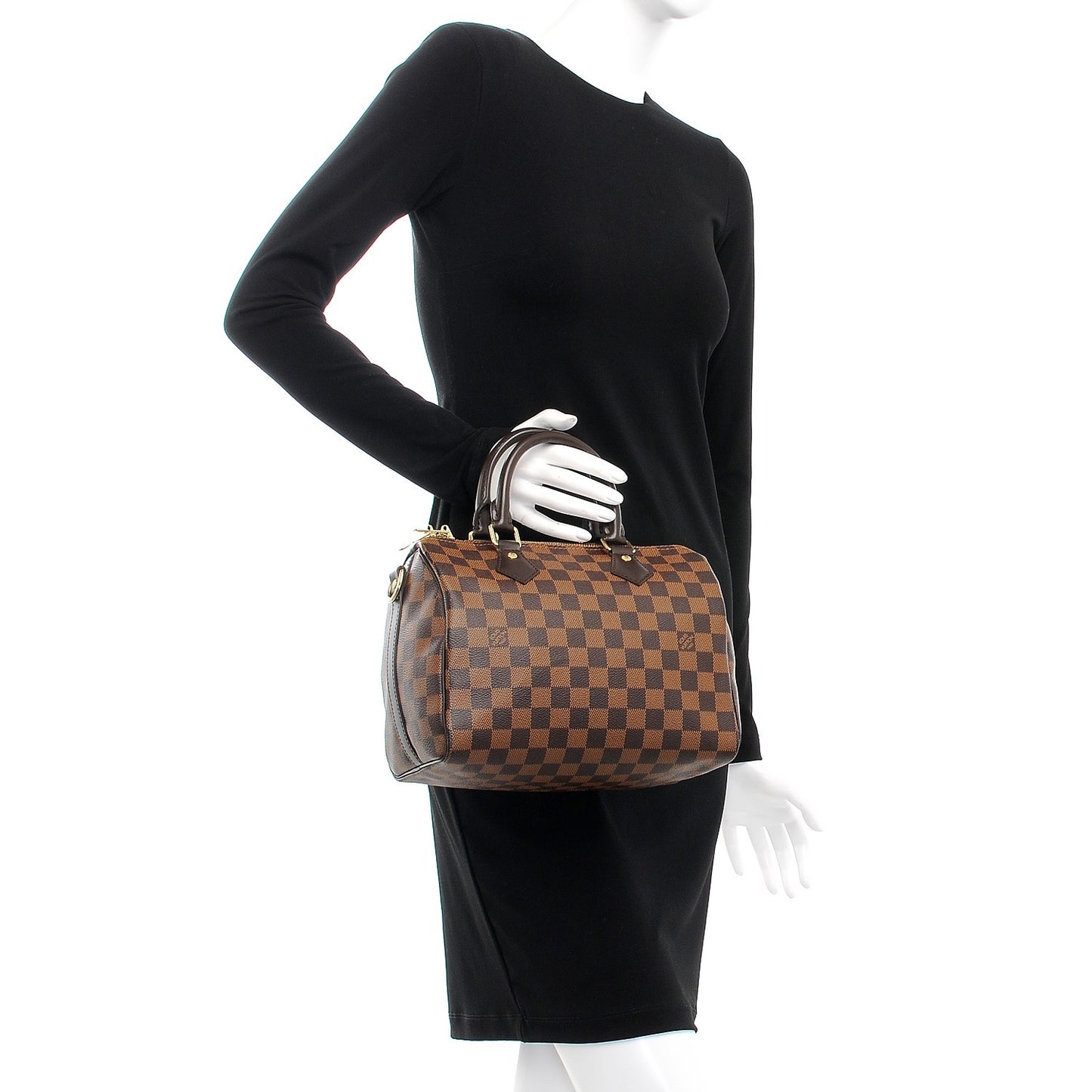 Damier Ebene Speedy Bandouliere 25