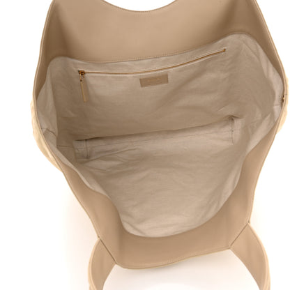 Saint Laurent Nubuck Suede Quilted Maxi Icare Shopping Tote Beige 8 of 12