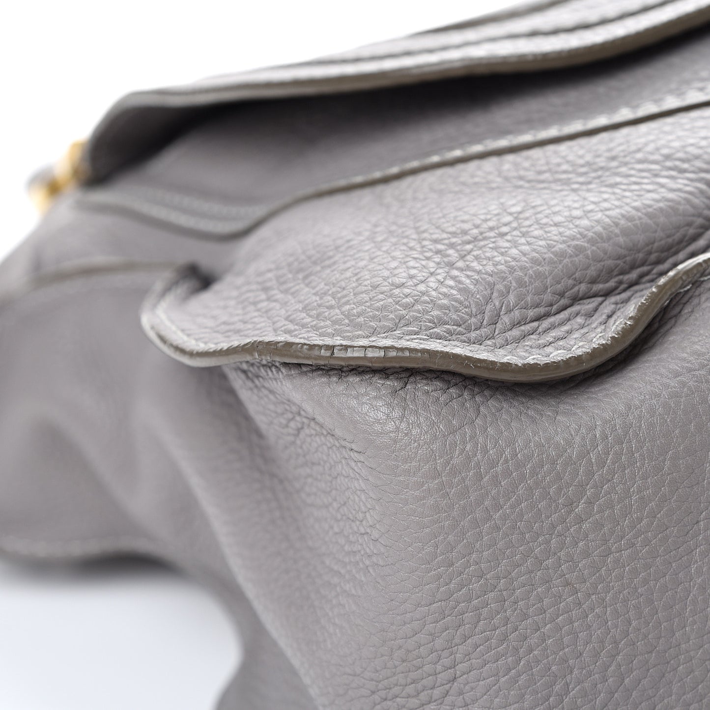 Calfskin Large Marcie Satchel Cashmere Grey