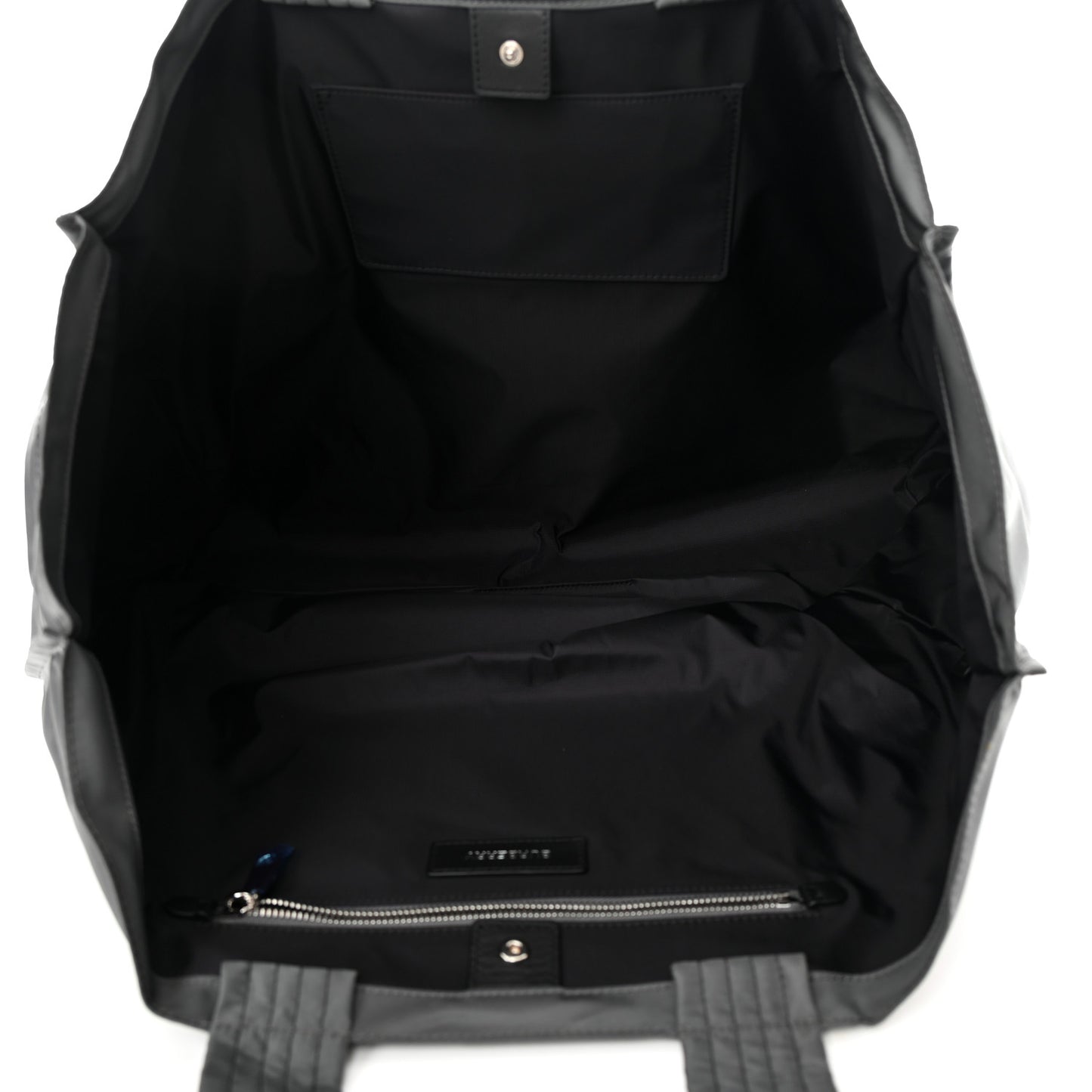 Nylon Logo Tote Bag Grey