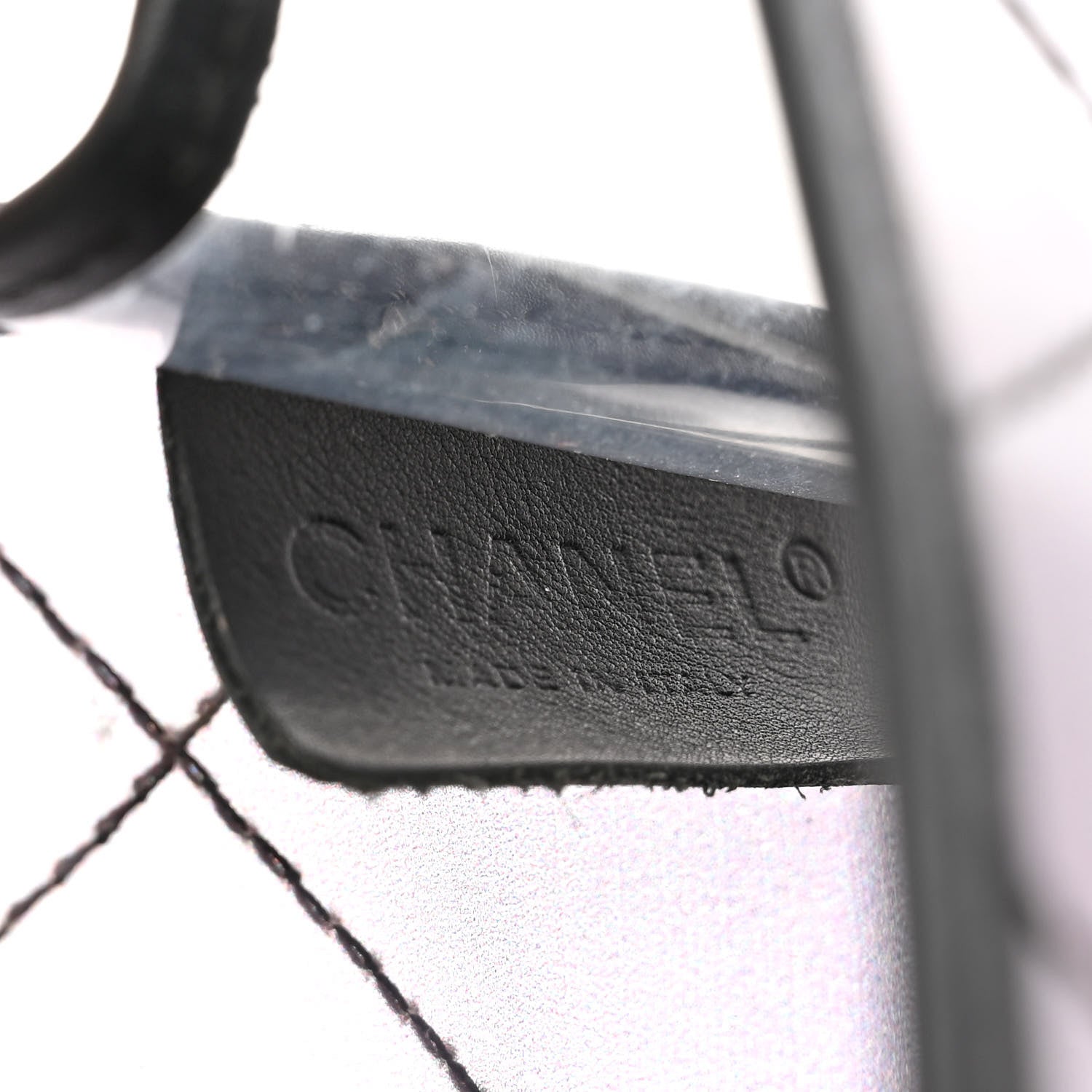 Chanel Vinyl Quilted Degrade Jumbo Single Flap Black 6 of 14
