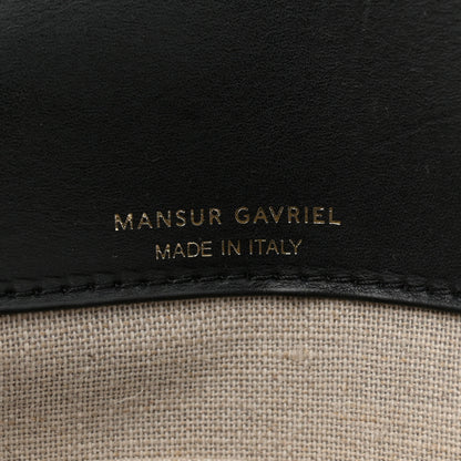 Mansur Gavriel Calfskin Flap Crossbody Bag Black 6 of 9