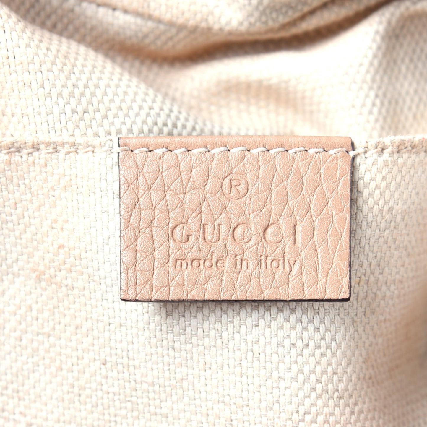 Pebbled Calfskin Small Soho Disco Bag Rose Beige