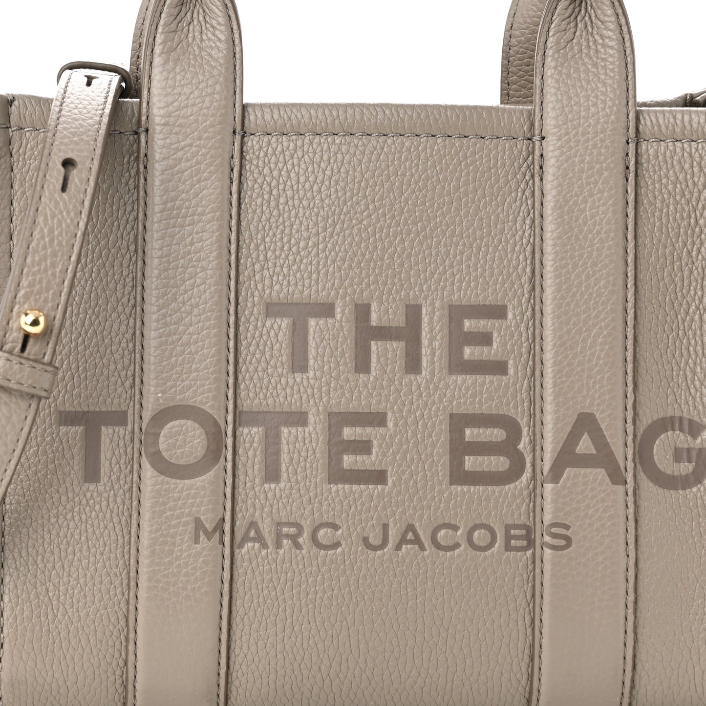 Grained Calfskin Small The Tote Bag Taupe