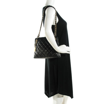 Chanel Lambskin Quilted Shoulder Bag Black 7 of 14