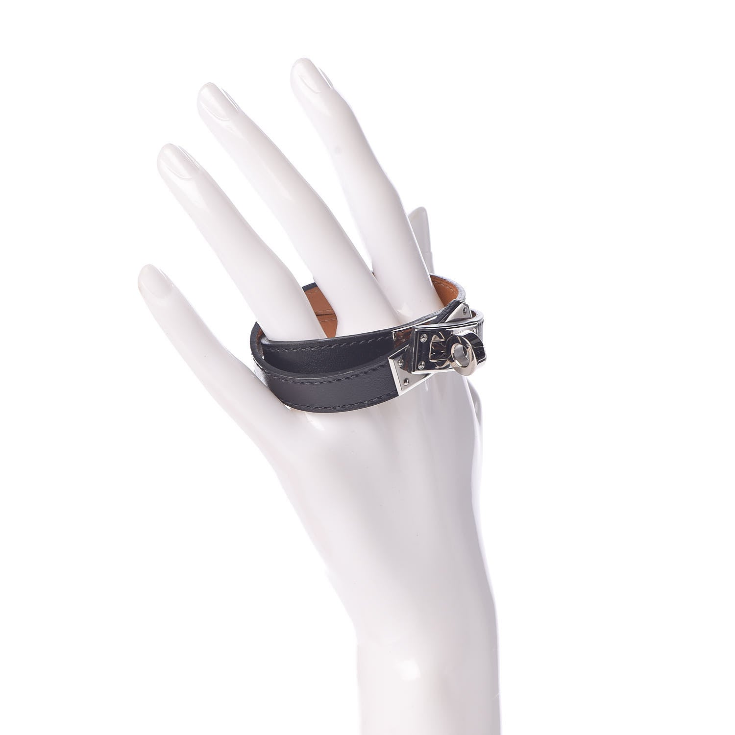 Hermes Chamonix Kelly Double Tour Bracelet S Black 2 of 5