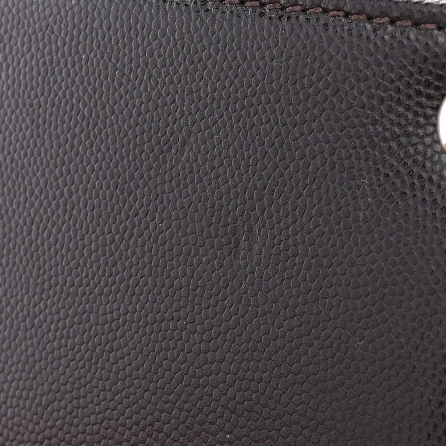 Caviar Quilted Small Coco Handle Flap Dark Brown