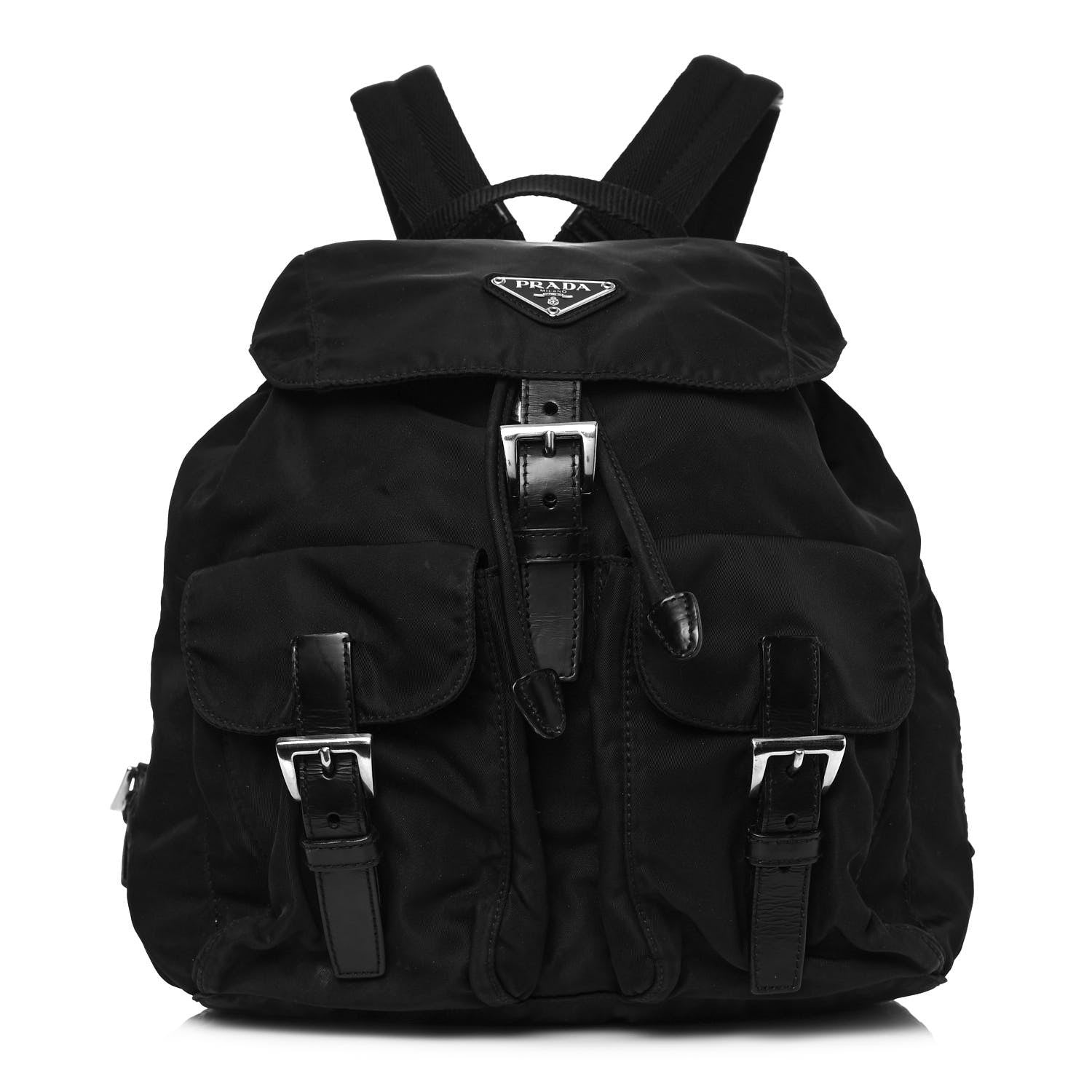 Prada Tessuto Nylon Vela Small Backpack Black 1 of 10