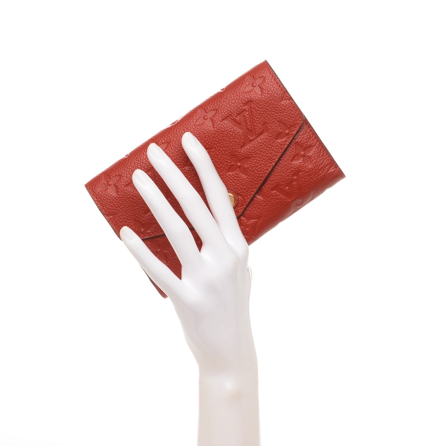 Louis Vuitton Empreinte Compact Curieuse Wallet Cherry 2 of 7