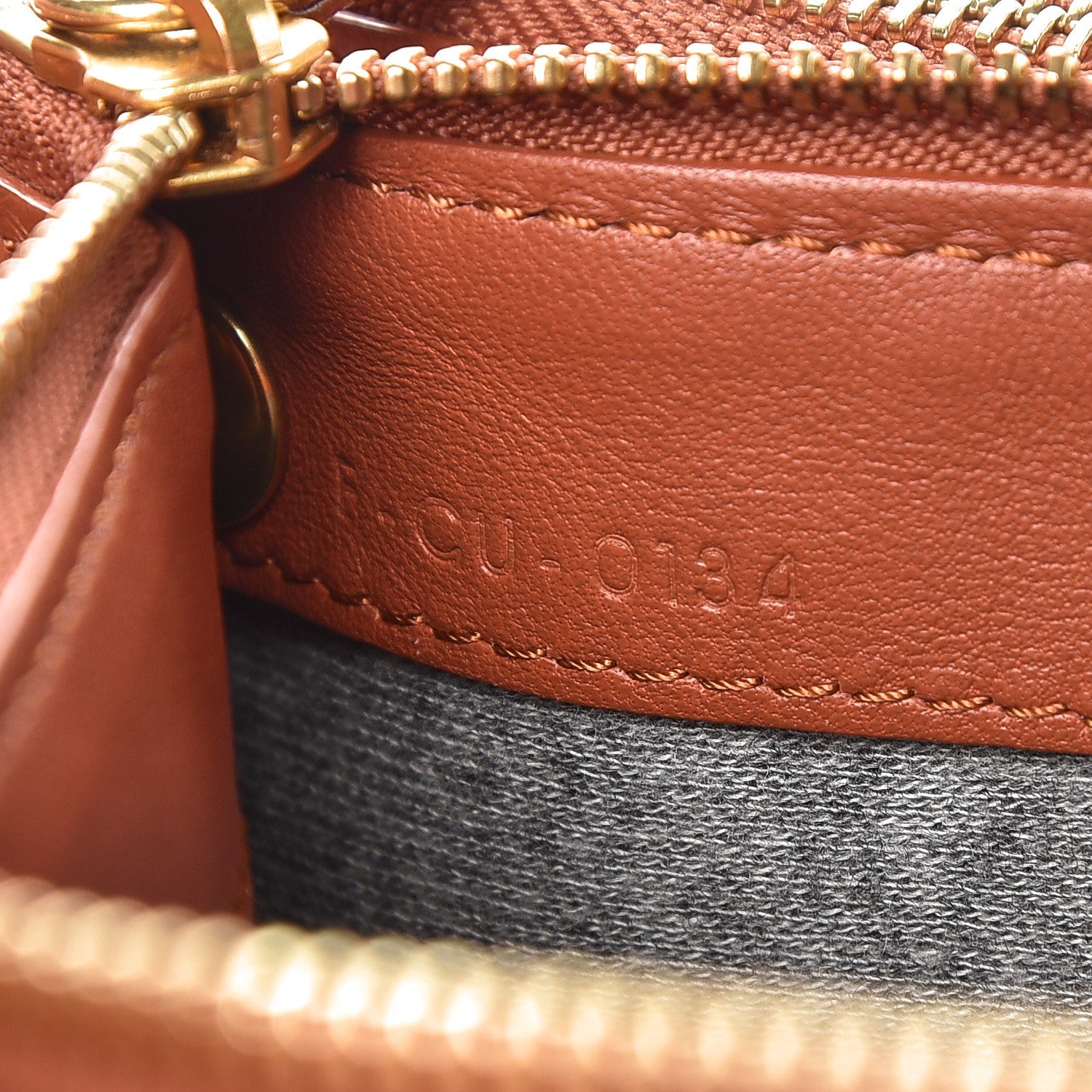 Celine Lambskin Large Trio Crossbody Bag Brick 7 of 10