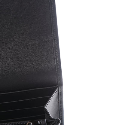 Gucci Calfskin Swarovski Crystal GG Sparkling Flap Wallet Black 8 of 11