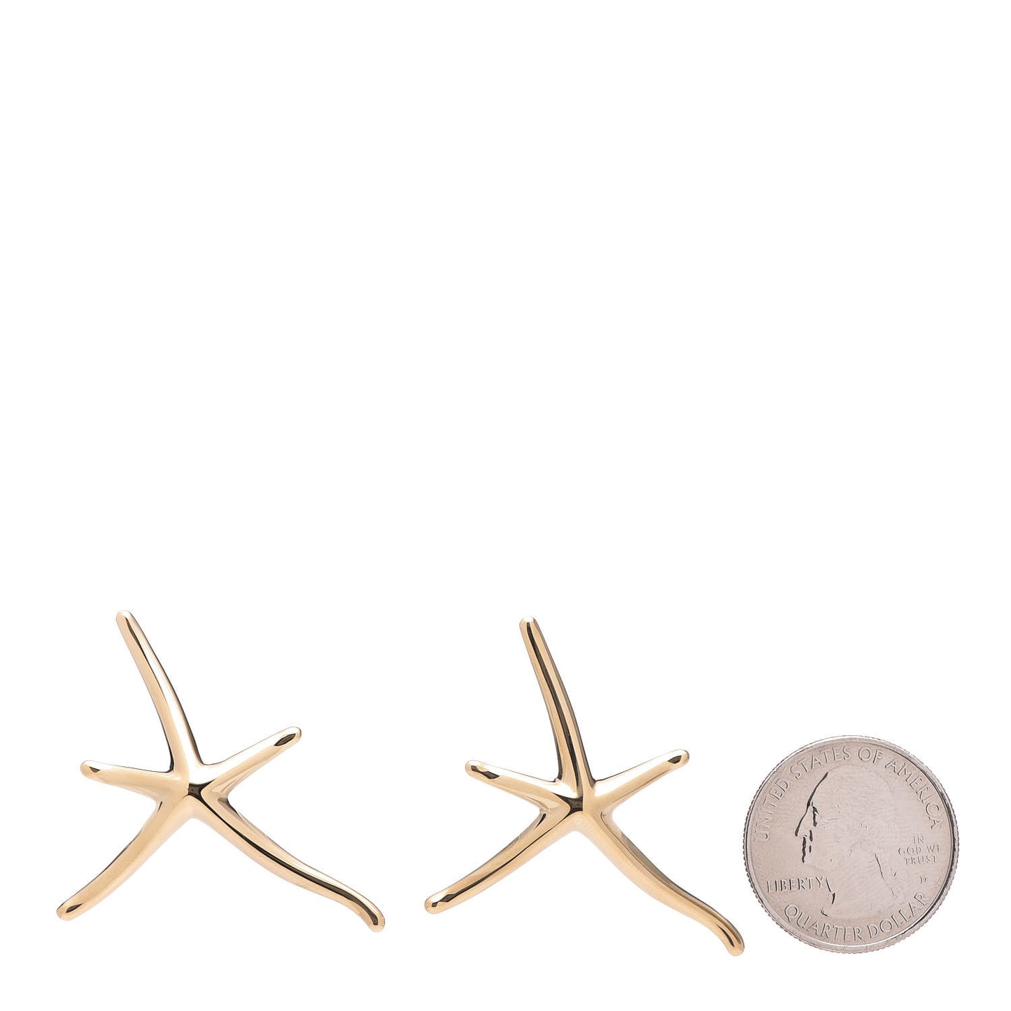 18K Yellow Gold Large Elsa Peretti Starfish Earrings