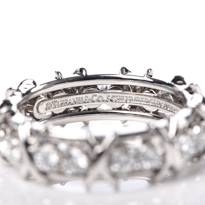 Tiffany Platinum Diamond Schlumberger Sixteen Stone Ring 58 8.5 4 of 6