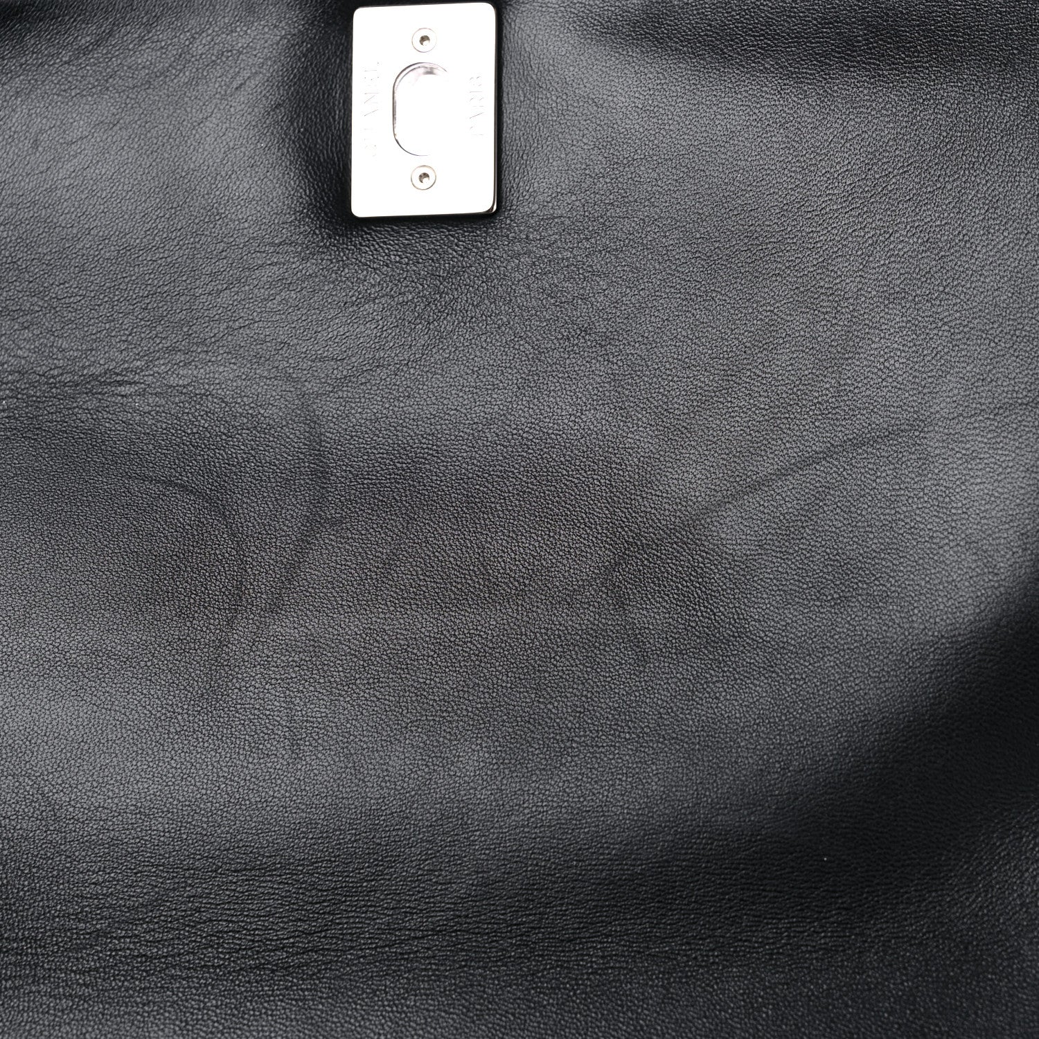 Chanel Shearling Lambskin Medium Chanel 100% Flap Black 10 of 11