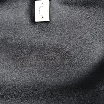 Chanel Shearling Lambskin Medium Chanel 100% Flap Black 10 of 11