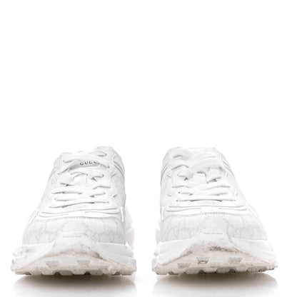 Gucci GG Supreme Monogram Womens Rhyton Sneakers 38 White 3 of 9