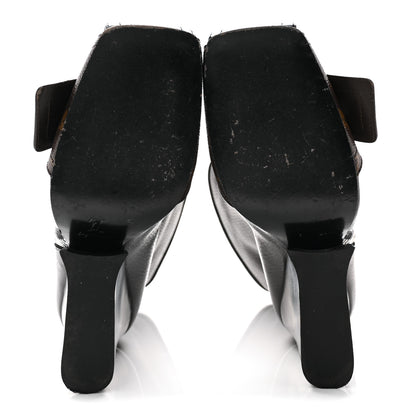 Louis Vuitton Calfskin Monogram Patti Wedge Half Boots 37 Black 11 of 18