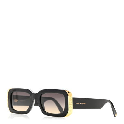 Louis Vuitton Acetate LV Moon Rectangle Sunglasses Black 1 of 6