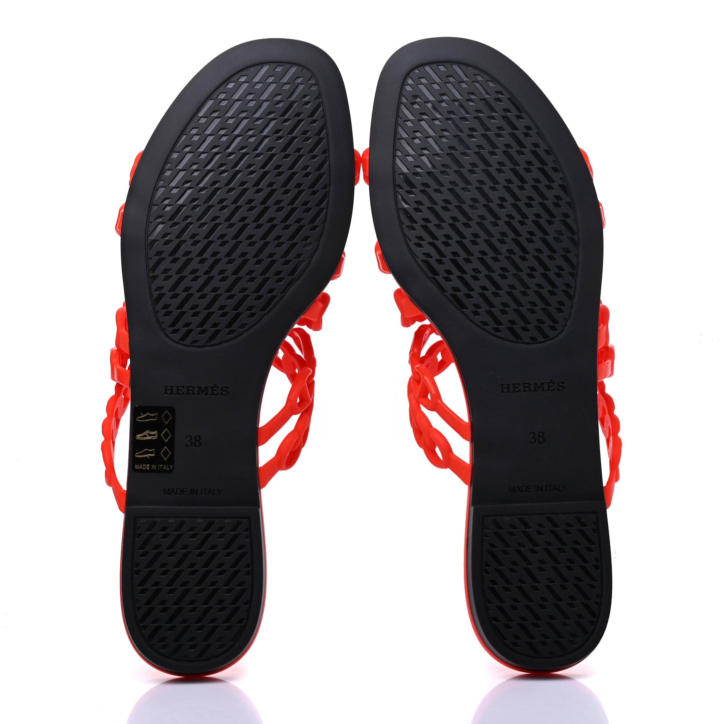 Rubber Chaine d'Ancre Nude Sandals 38 Pavot