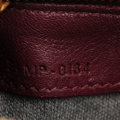 Celine Smooth Lambskin Small Trio Crossbody Bag Burgundy 9 of 10