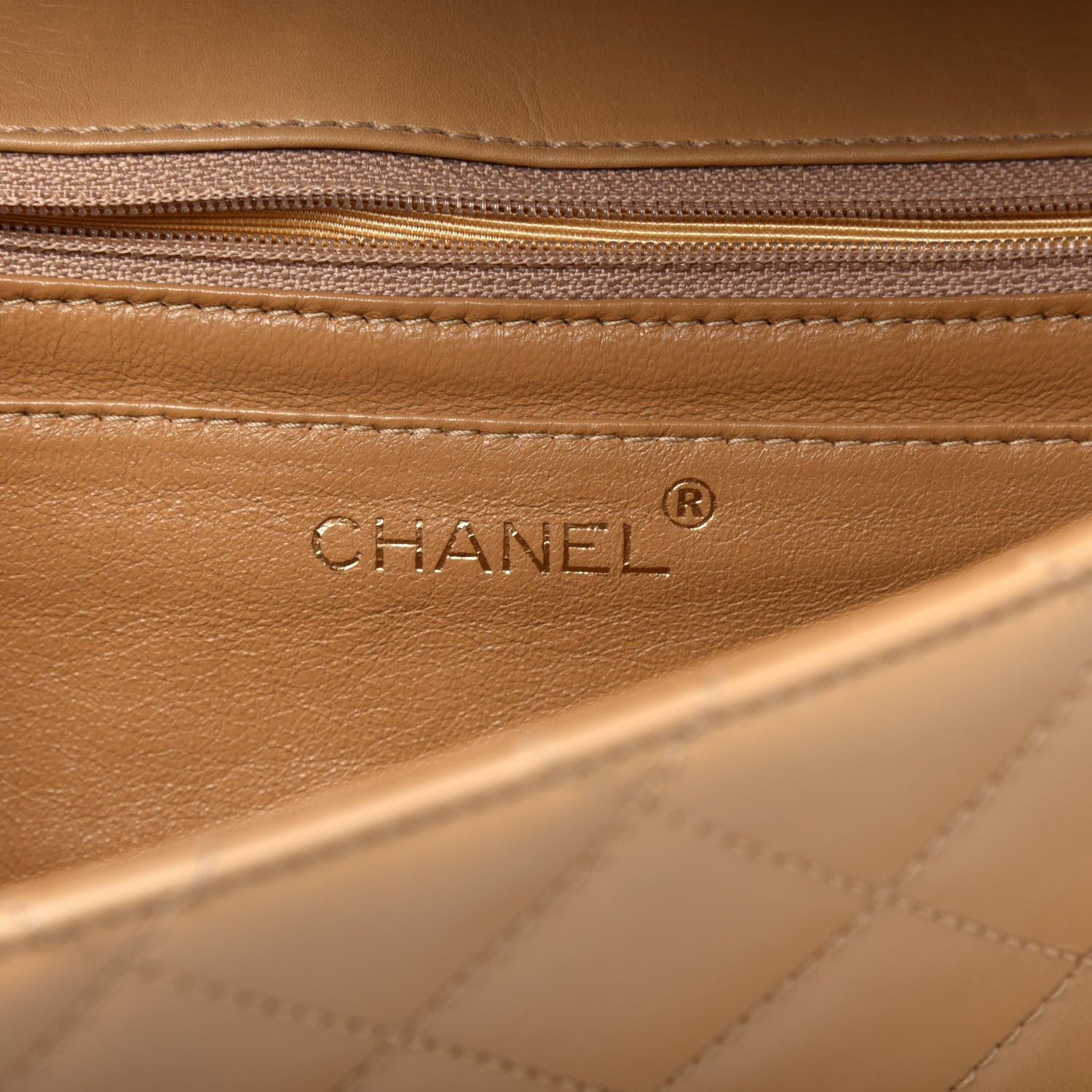 Chanel Lambskin Bekko Resin Jumbo Single Flap Beige 6 of 24