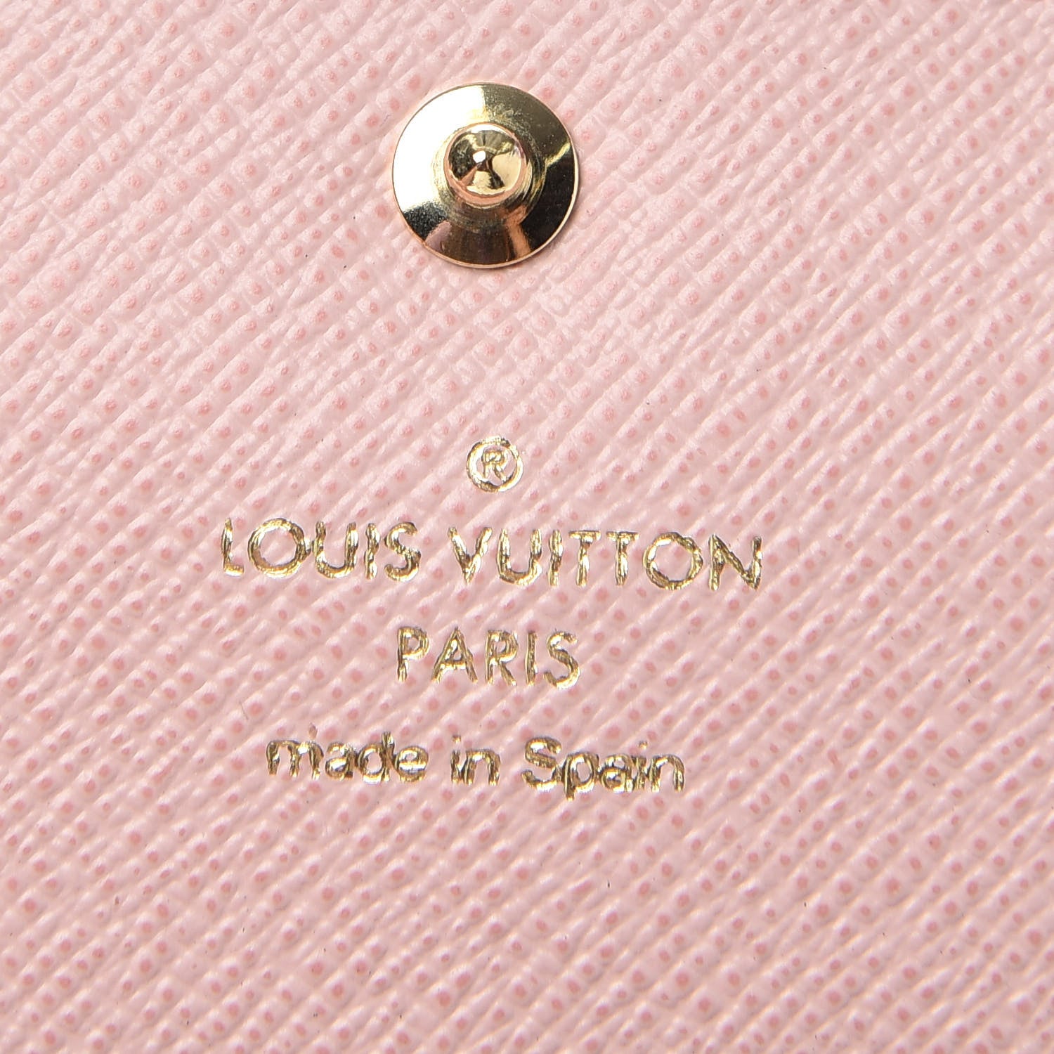 Louis Vuitton Damier Ebene Caissa Wallet Rose Ballerine 6 of 7