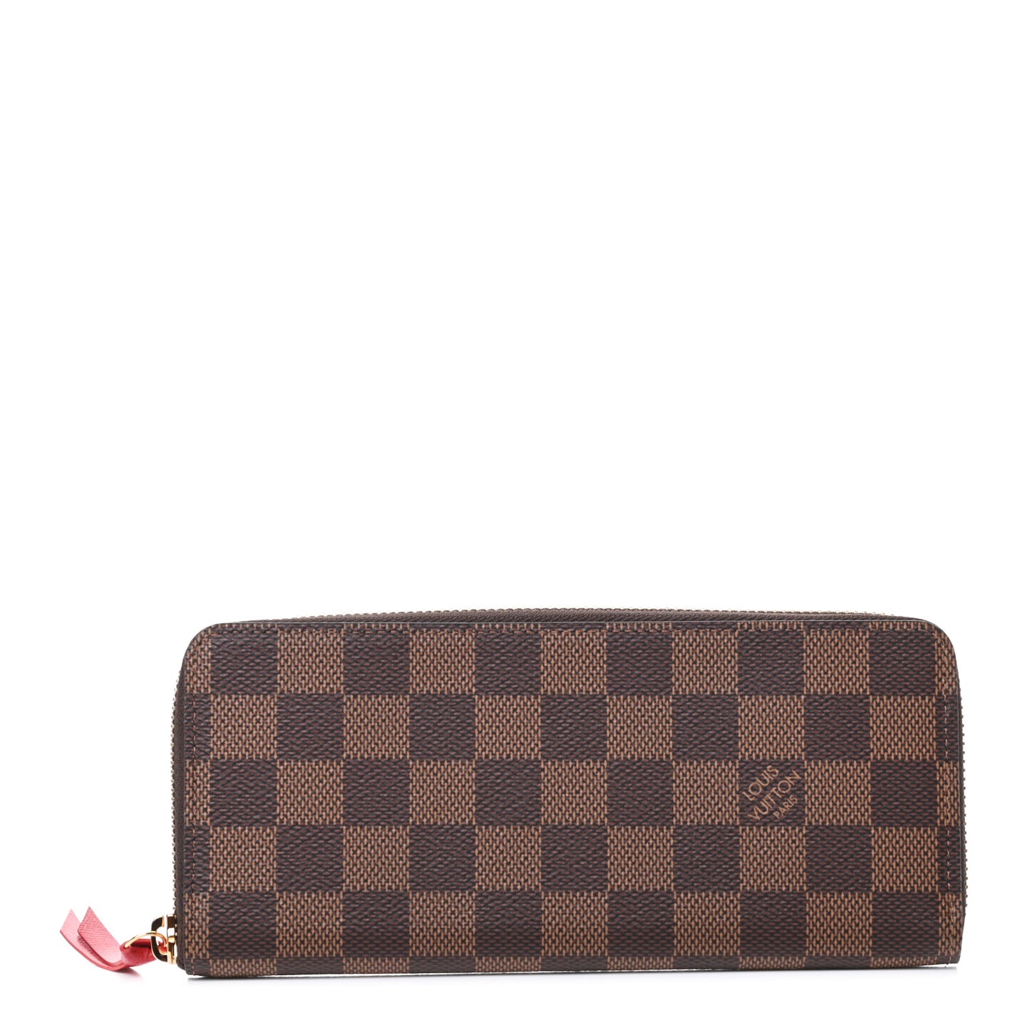 Damier Ebene Clemence Wallet Cherry