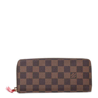 Louis Vuitton Damier Ebene Clemence Wallet Cherry 1 of 7
