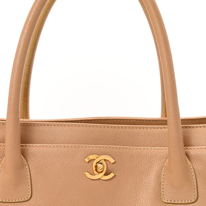 Chanel Calfskin Cerf Executive Shopper Tote Beige 8 of 10