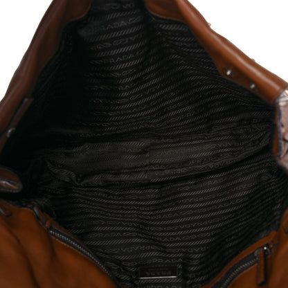 Prada Soft Calf Tote Brown 4 of 8