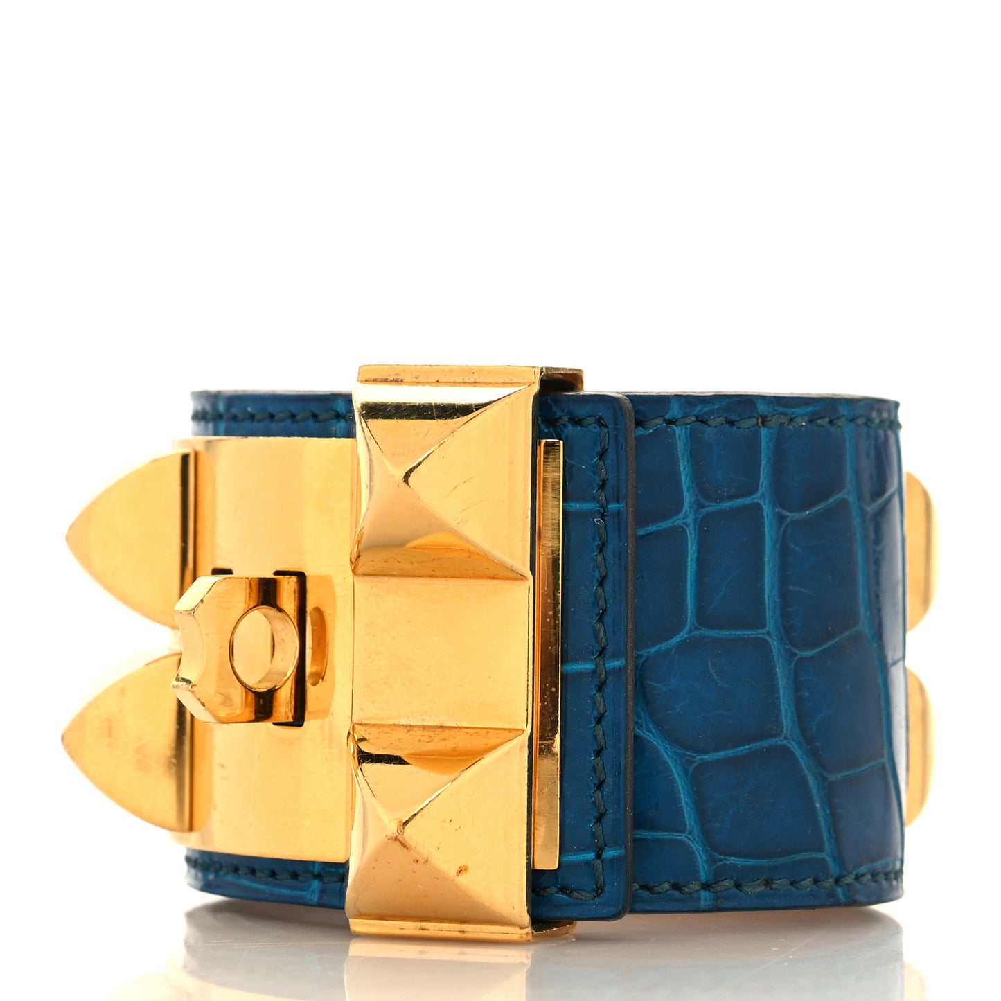 Shiny Alligator Collier De Chien CDC Bracelet S Bleu Izmir