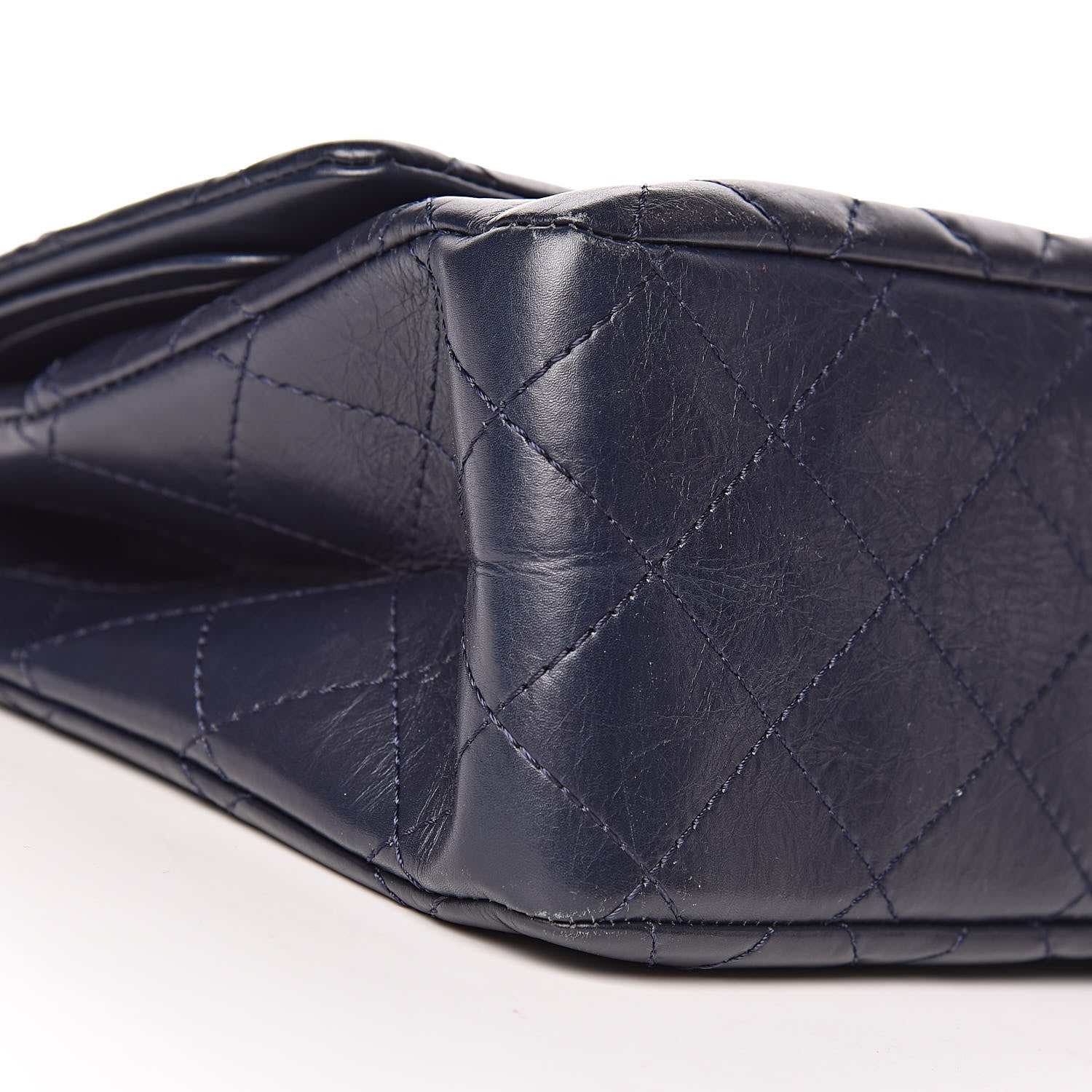 Chanel Aged Calfskin Quilted 2.55 Reissue 227 Flap Navy Blue 9 of 11