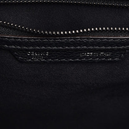 Celine Drummed Calfskin Mini Luggage Black 6 of 7