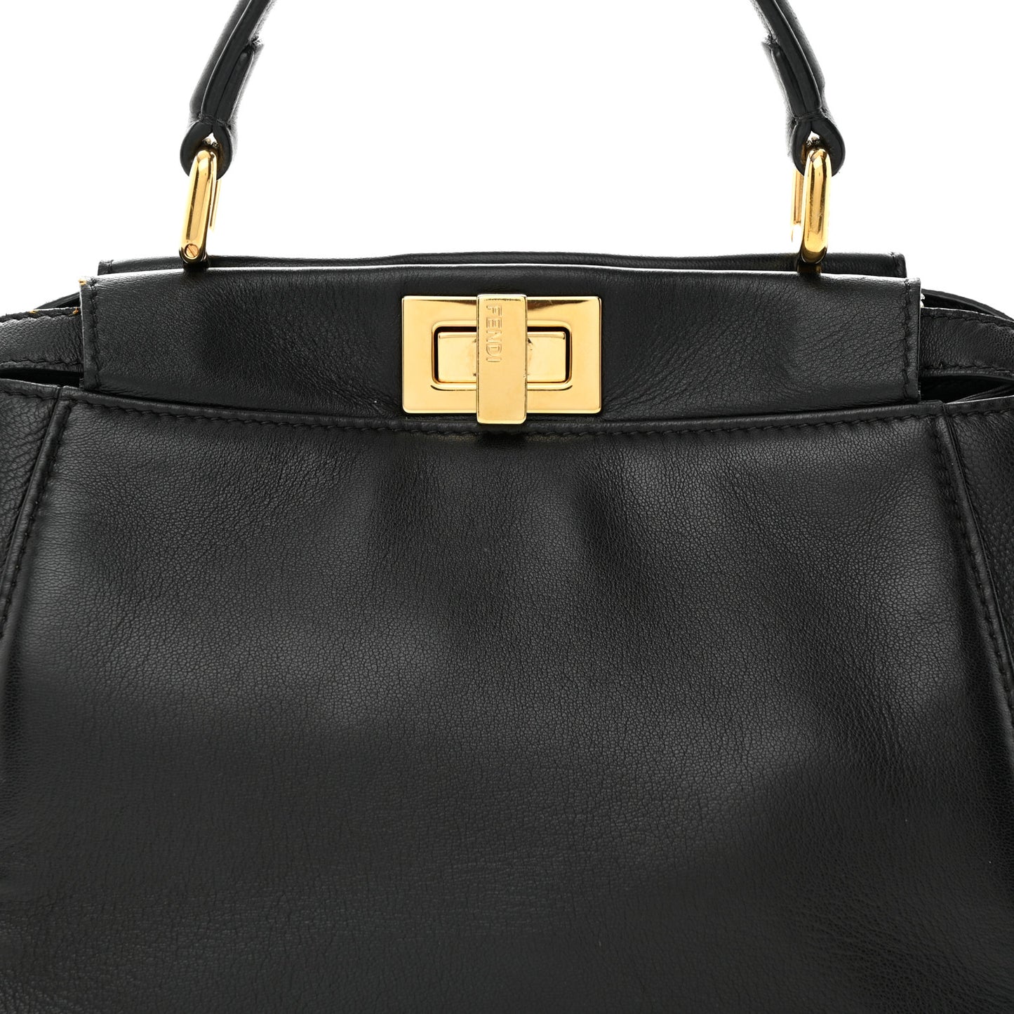 Nappa Mini Peekaboo Iconic Satchel Black