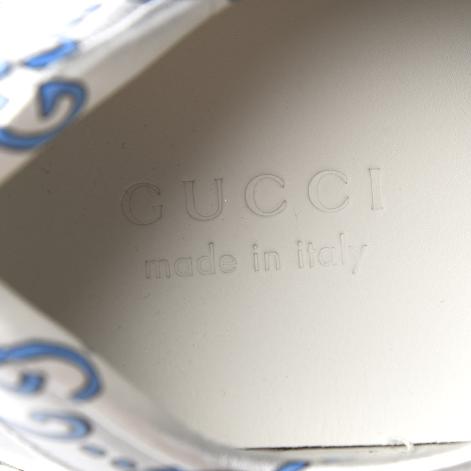 Gucci Miro Rubber Wax GucciGhost Print Mens New Ace Sneakers 7 Silver 7 of 9